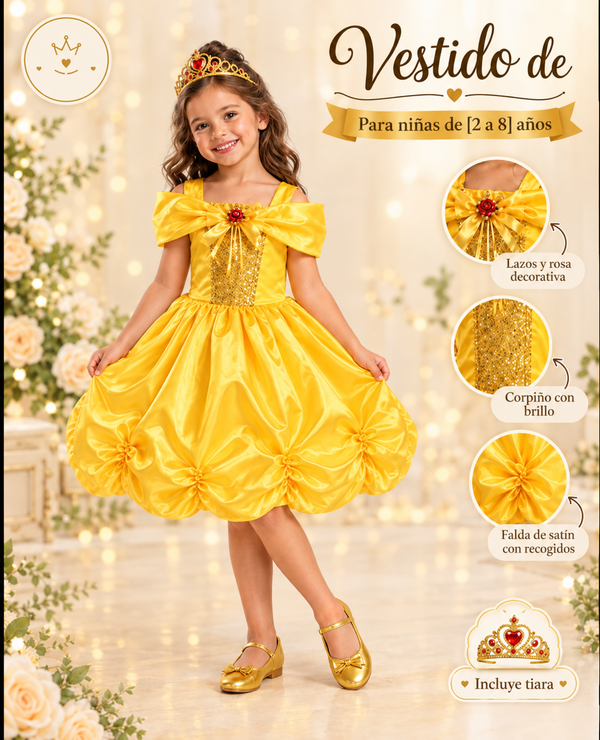Disfraz Princesa Bella Niña