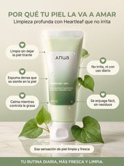 Limpiador Facial de Heartleaf + BHA ANUA