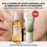 Promo Doble Limpieza: Aceite SKIN1004 + Jabón Anua con 50% OFF