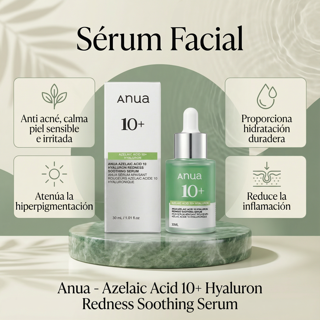 Sérum ANUA Ácido Azelaico 10% + Ácido Hialurónico