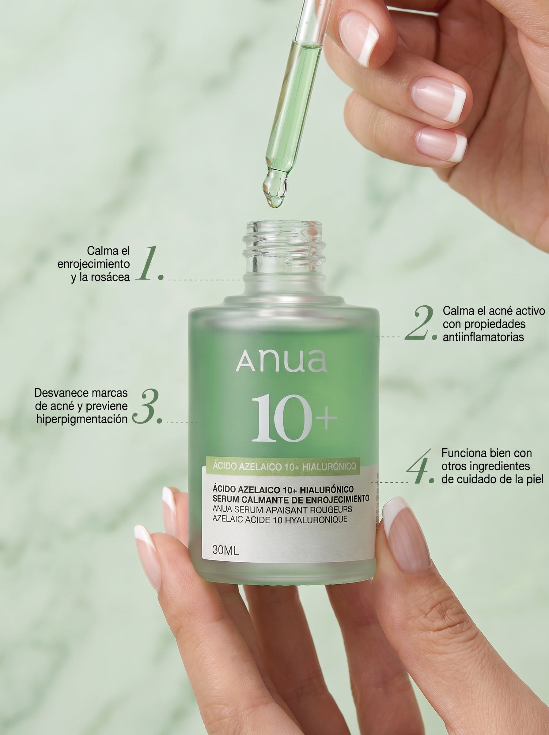 Sérum ANUA Ácido Azelaico 10% + Ácido Hialurónico