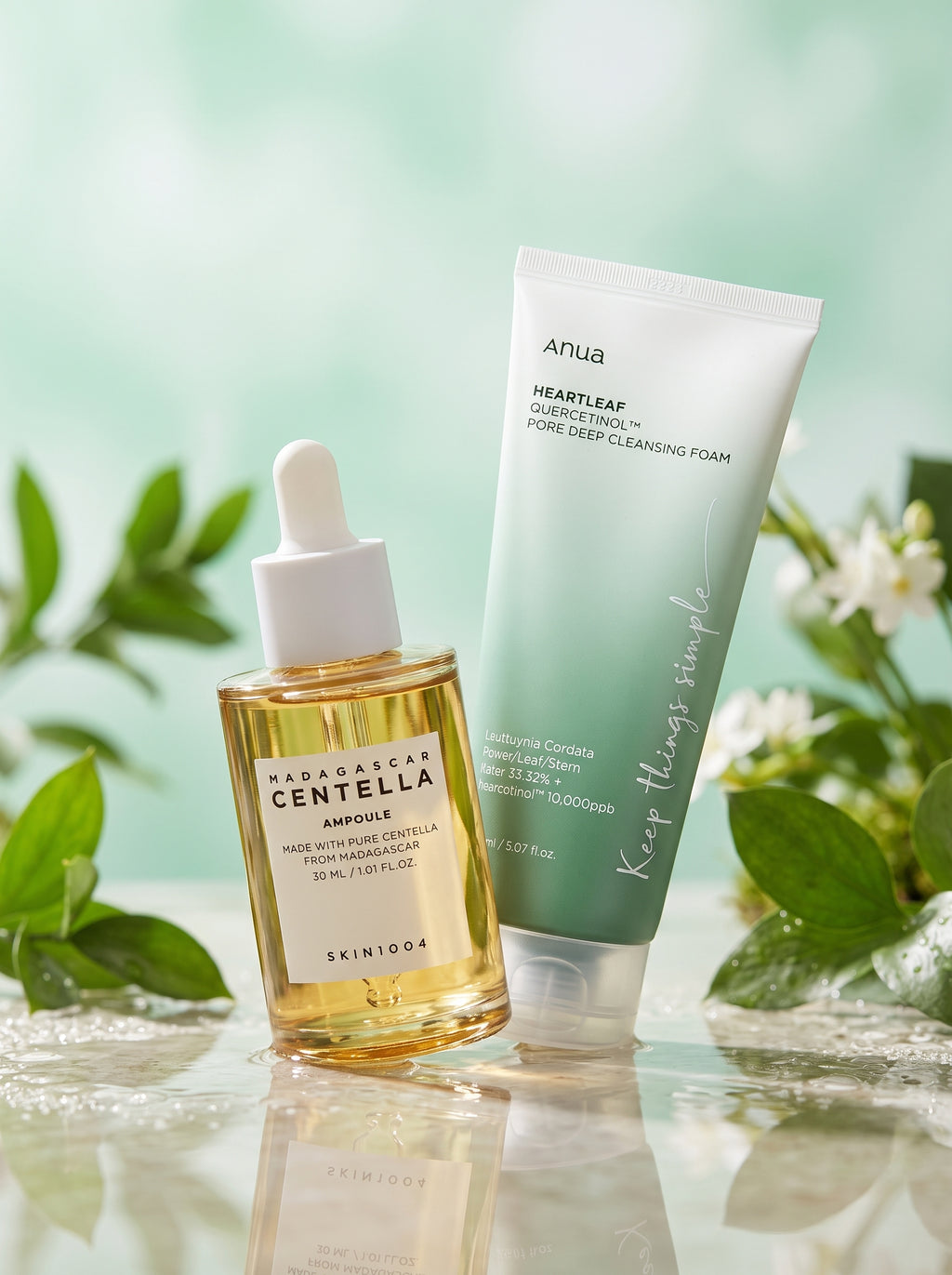 Kit Control de imperfecciones | Limpiador ANUA + Ampolla Centella