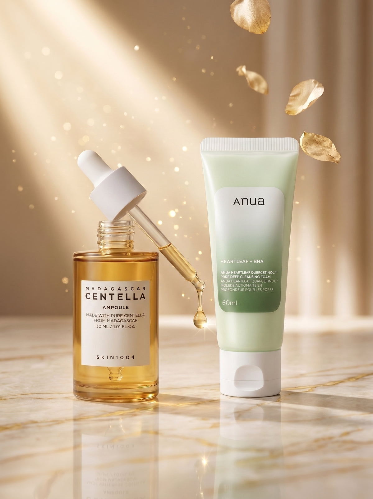 Kit Control de imperfecciones | Limpiador ANUA + Ampolla Centella