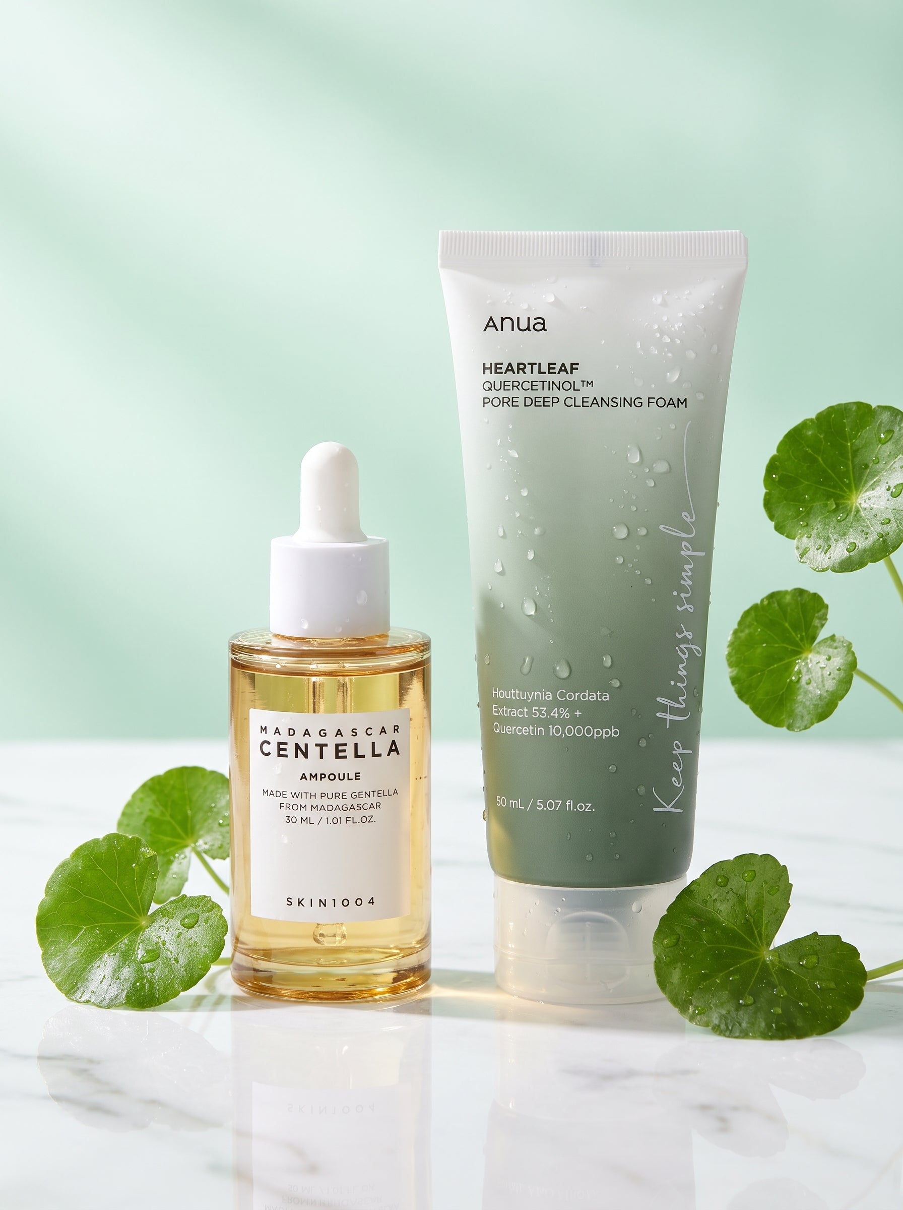 Kit Control de imperfecciones | Limpiador ANUA + Ampolla Centella