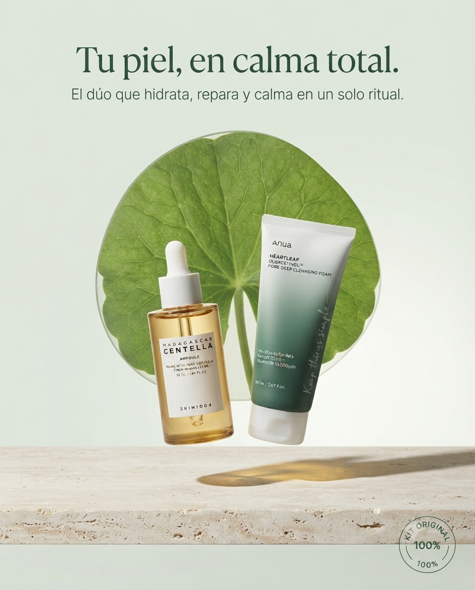 Kit Control de imperfecciones | Limpiador ANUA + Ampolla Centella
