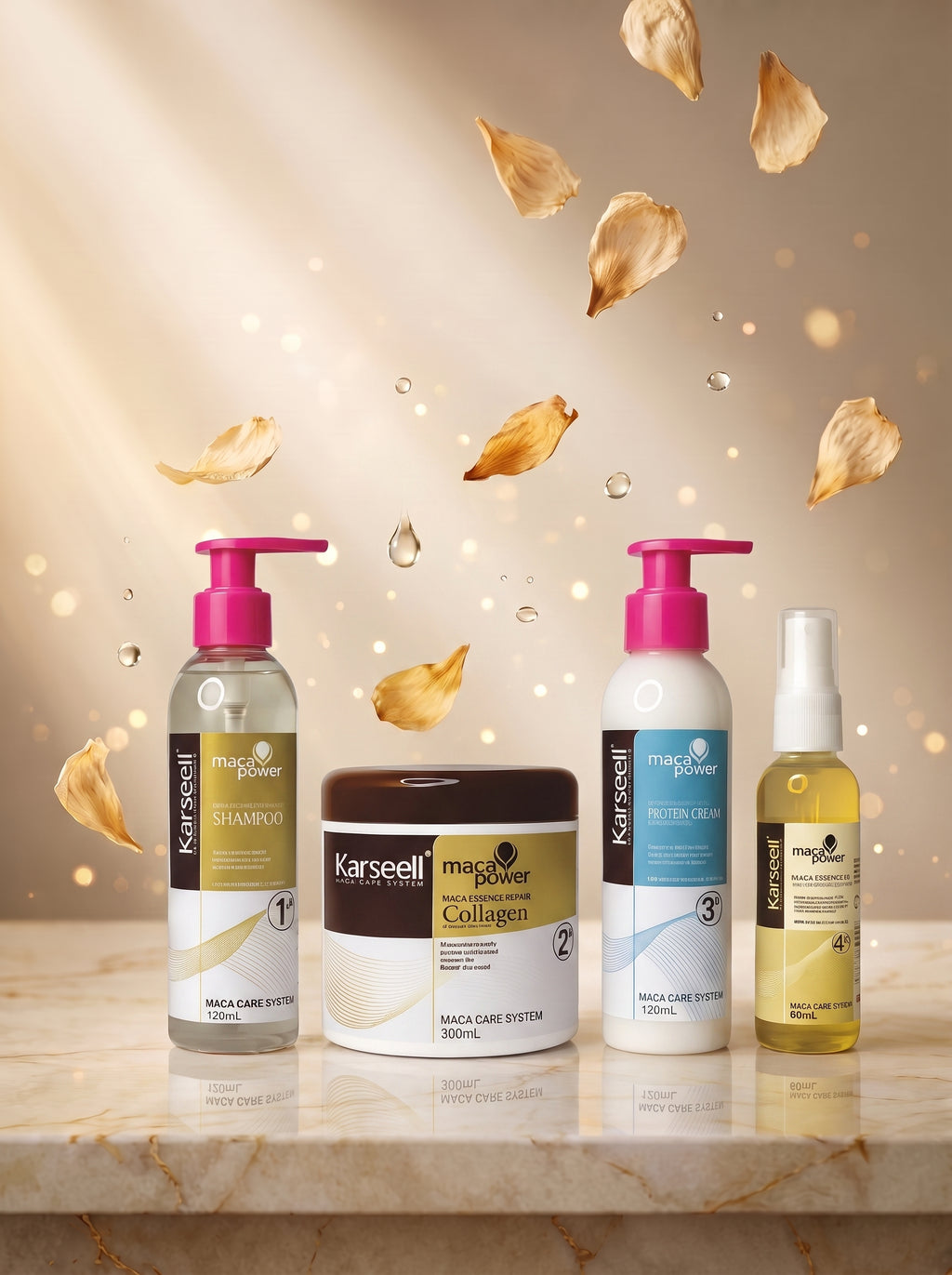 Kit Reparación y Nutrición Capilar Karseell Maca Power