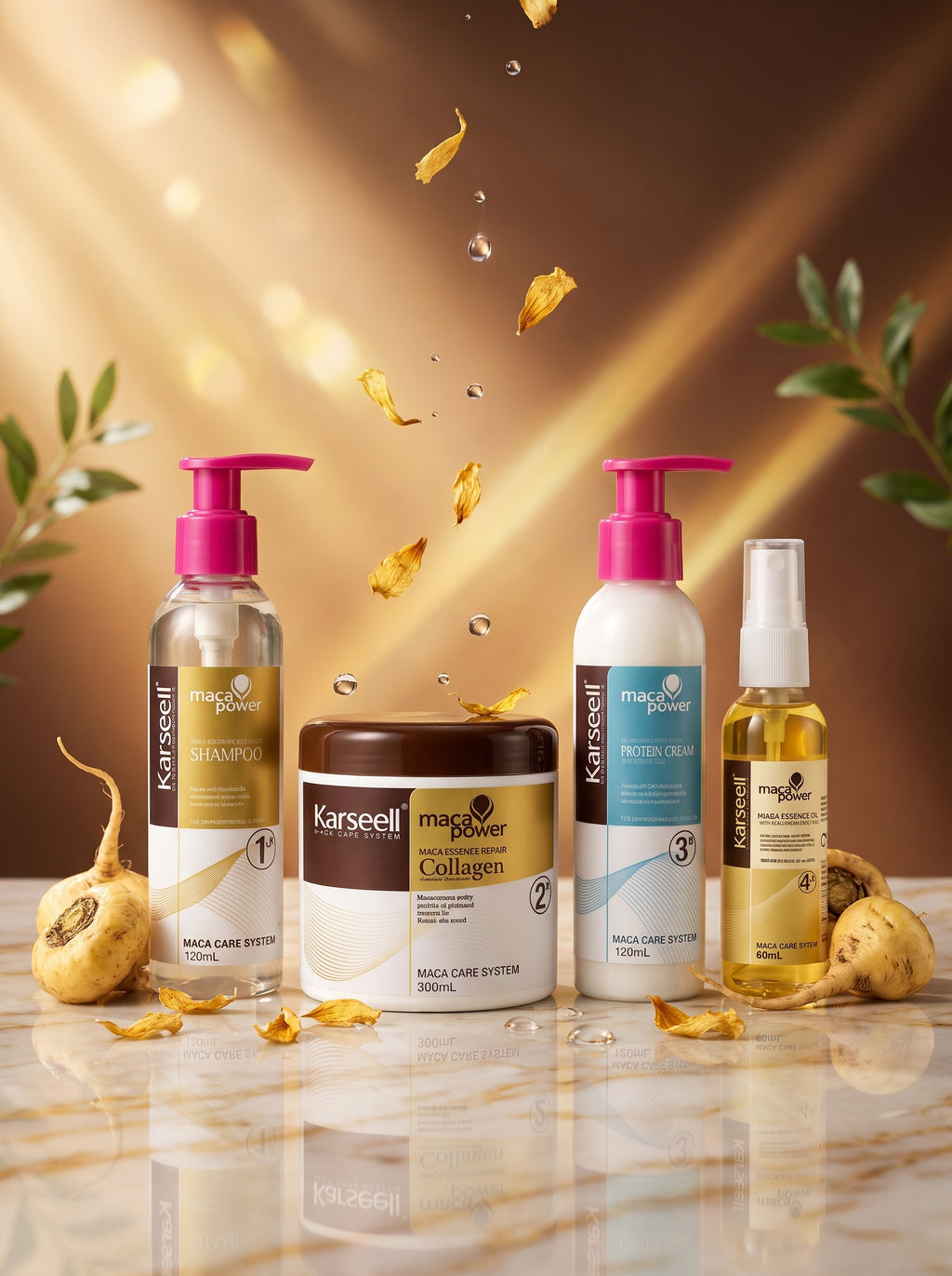 Kit Reparación y Nutrición Capilar Karseell Maca Power