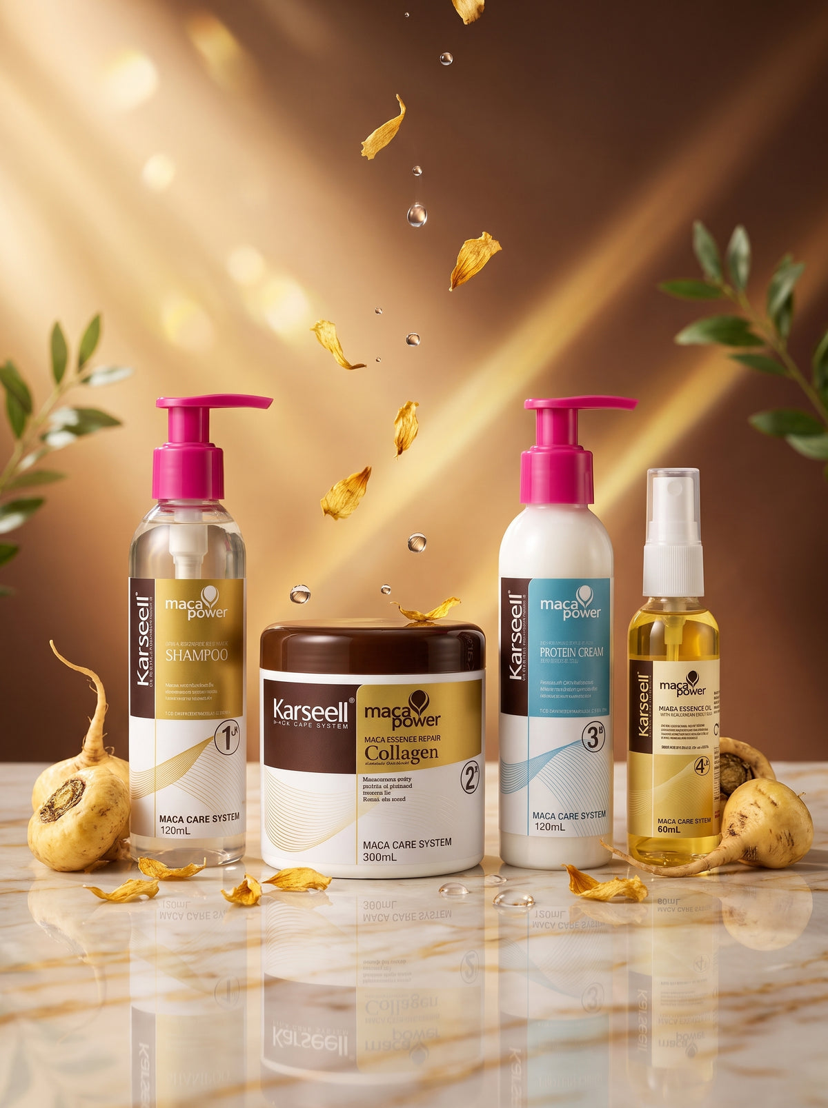 Kit Reparación y Nutrición Capilar Karseell Maca Power